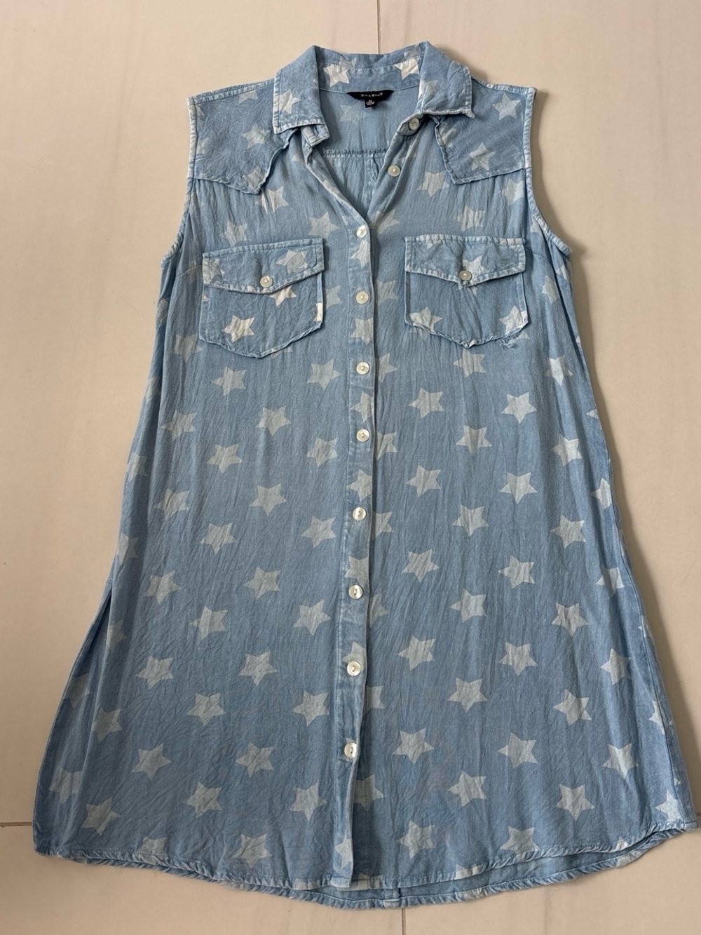 Sim & Sam Denim star print dress.